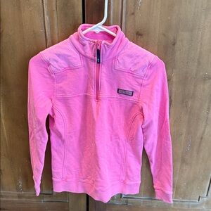 Vineyard Vines XXS HOT Pink Quarter-Zip Sweatshirt